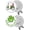 2 Golf Marker Series, variant on Golf Ball Marker with Hat Clip Markers Assorted Patterns Value Gift Set Mark Golf Divot Tool Accessories for Men Women