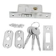thumbnail image 3 of 2X Invisible/Door Lock, Sliding Door Hook Lock, Alloy Lock Body, Frame Glass Door, Sturdy, Durable, Door Hardware, 3 of 8
