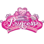Loftus International 32 x 19 in. Princess Crown & Gem Super Shape Balloon