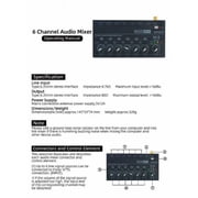 Ultra Compact Audio Mixer KTV Karaok 4 Channel Professional Sound Mixer Ultra Low Noise 4Channel Audio Line Mixer