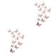 thumbnail image 1 of Toystoory Paquete de 12 pegatinas de pared de papel hueco 3D, decoración de sala de estar para el hogar, Kit de pegatinas decorativas para fiestas de Oro rosa 2piezas Toystoory CBP224916, 1 of 6
