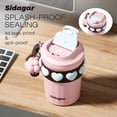 thumbnail image 5 of Sidagar 12 oz Stainless Steel Insulated Travel Coffee Mug, Leak-Resistant Lid, Light Pink, 5 of 9