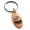 Rose, variant on Stainless Steel Letter S Initial 3D Monogram Engraved Small Oval Charm Keychain Keyring