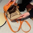 thumbnail image 3 of husxh Leather Small Crossbody Cell Phone Bag Women Men Versatile Shoulder Purse(brown), 3 of 9
