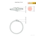 thumbnail image 6 of Angara Natural Round Diamond Heart Shaped Promise Ring in Platinum for Women - April Birthstone Jewelry | 2.5mm Diamond Split Shank Ring (Ring Size = 7), 6 of 10