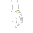 thumbnail image 3 of Bling Jewelry Womens 14k Gold Plated Heart Infinity Bangle Bracelet for Love Luck, 3 of 6