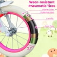 thumbnail image 2 of Ambifirner 12" 14" 16" Girls Bike with Training Wheels – Adjustable Seat, Front Basket, Doll Seat & Streamers, Toddler Bicycle for Ages 2-7, Red, 2 of 8