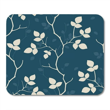 KDAGR Pattern Wallpaper Seamless Geometric Nature Floral Vector Retro Tree Silhouette Mousepad Mouse Pad Mouse Mat 9x10