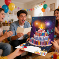 thumbnail image 6 of CCOCC 2026 New Birthday Cards Happy Birthday Pop Up Cards Fireworks Cake Light and Music Card Gift for Women,Men,Mom,Grandma for Birthdays,Celebrations,Special Occasions,Surprises,Party Gifts, 6 of 7