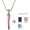 Multicolor, variant on Retractable Necklace Sword Shaped Breathing Tool 2 In 1 Stress Relief Necklace Portable Calming Device Reusable Metal Fashion Accessory For Anxiety Relaxation On The Go