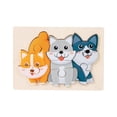 thumbnail image 2 of Rompecabezas de madera para pequeños Rompecabezas con forma de animal Juguete Montessori para pequeños Juguetes de desarrollo temprano Perro Hugo Rompecabezas, 2 of 7