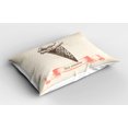 thumbnail image 2 of Ambesonne Ice Cream Pillow Sham 2 Pack, Old Dots, 26"x20", Cream Coral Brown, 2 of 3
