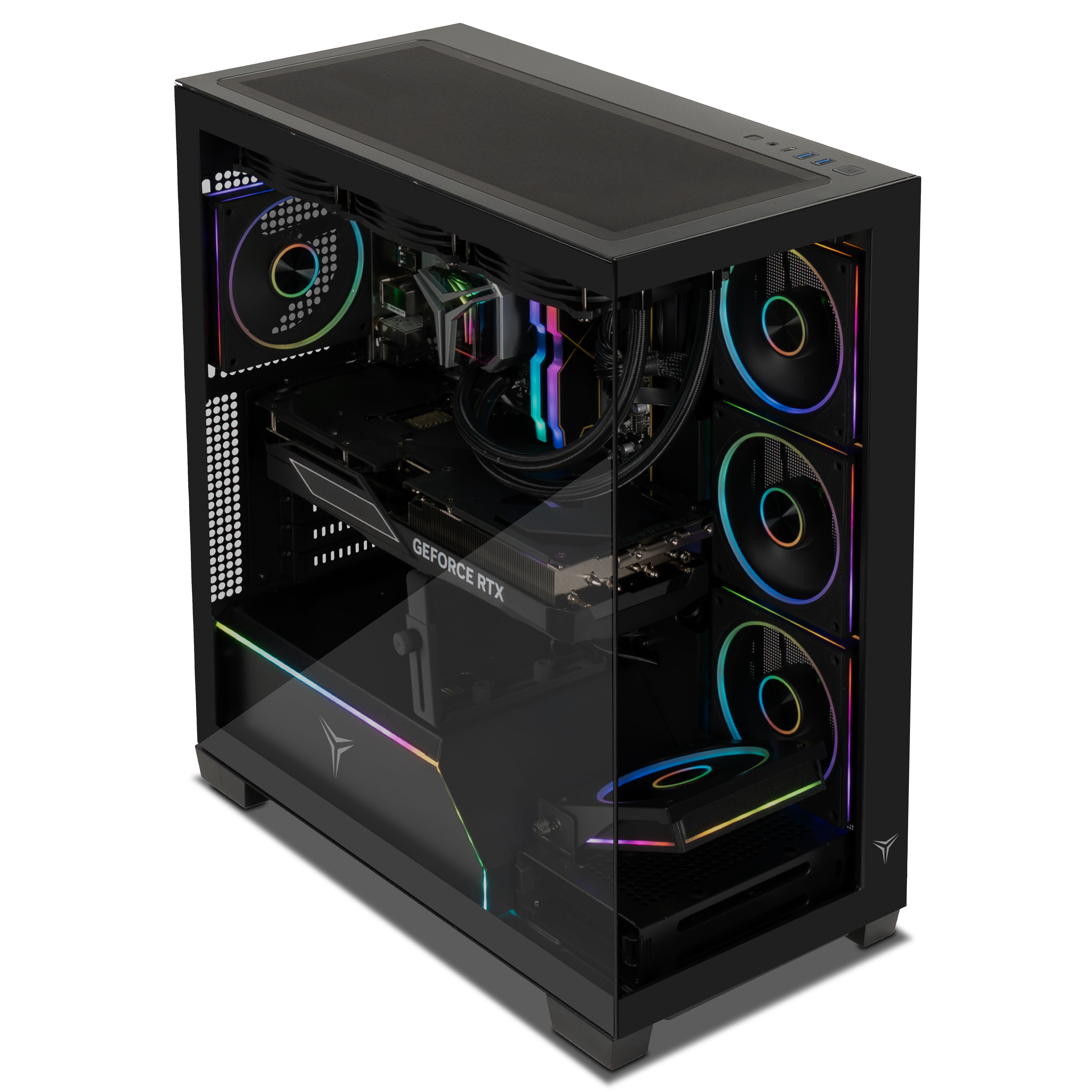 YEYIAN Gaming PC. AMD Ryzen 7800X3D, NVIDIA RTX 5070, 360mm AIO, 2 TB NVMe, 32GB DDR5, 850W, Windows 11 Home. Model YPA-AX780DC-5701U