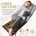 thumbnail image 4 of KLL Sunflower Butterfly Skull Pattern Long Body Pillow Cover,20x60 Body Pillow Cases,Soft Brushed Microfiber Invisible Zipper Design-Pillow core not included, 4 of 7