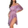 thumbnail image 1 of Gibobby Sujetador De Encaje Para Mujer Lenceria Mujer de una Pieza Erotica Baby Doll Sexy Conjunto de Ropa Interior Sensual para Mujer(Morado, CH), 1 of 5