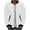 White, variant on Mens Jacket Casual Long Sleeve Qulited Jackets with Zipper Pockets Solid Color Zip Up Coats, Blue, 3XL