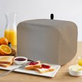 thumbnail image 2 of Toaster Cover 2 Slice, Beige Gray Ombre Dustproof Bakeware Oven Protector with Top Hook, Modern Gradient Abstract Art Waterproof Small Kitchen Appliance Toasters Dust Cover, 11"x6"x8", 2 of 9