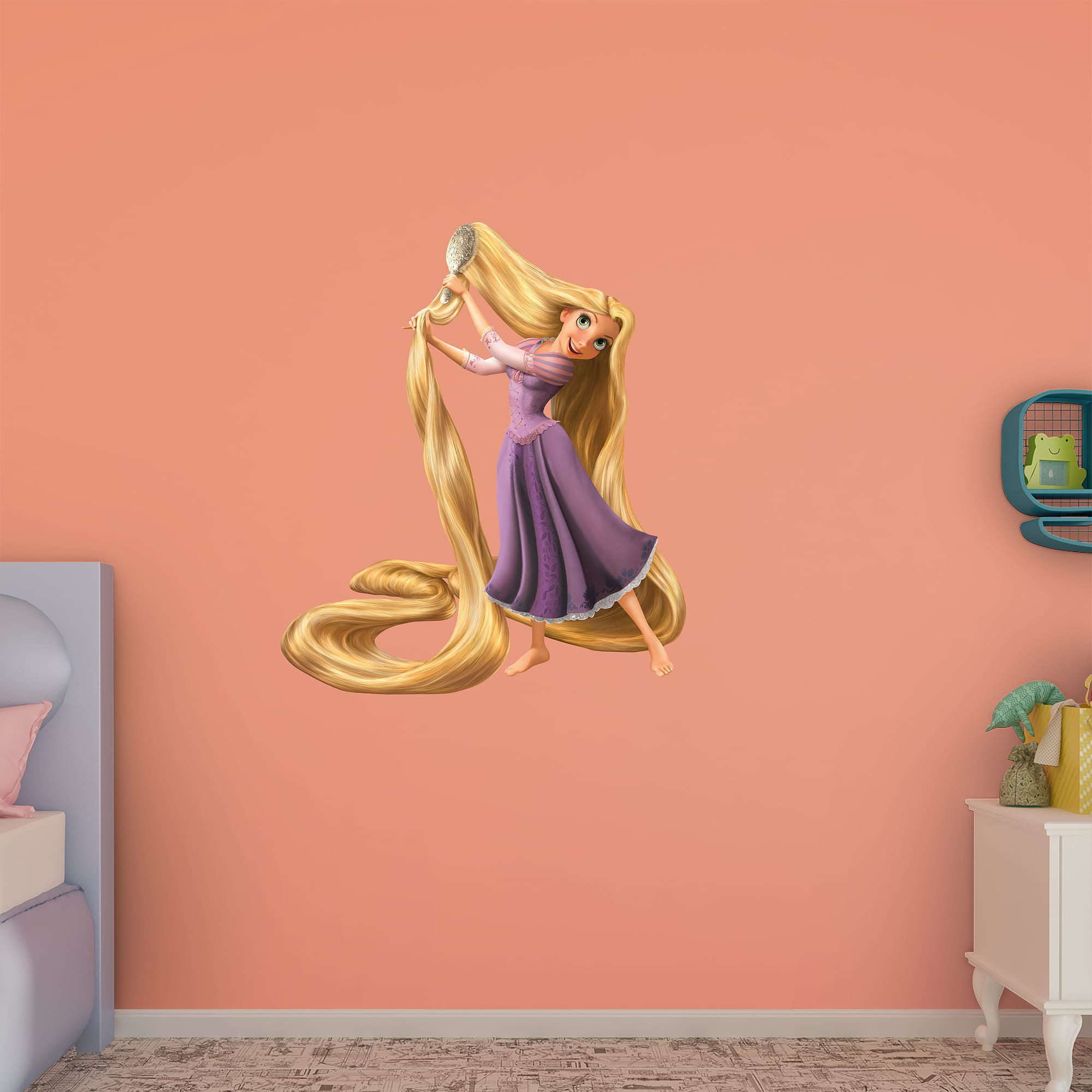 ''SIZES'' Rapunzel Cartoon Sticker Bumper Decal