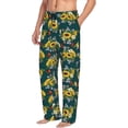 thumbnail image 2 of Yiaed Sunflowers Print Men's Lounge Pants, Loose PJ Bottoms, Long Pajama Pants for Men-Small, 2 of 5