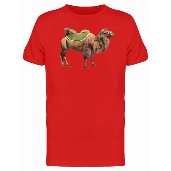 Bactrian Camel With Green Saddle Tee Men's -Image by Shutterstock