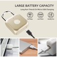 thumbnail image 4 of FrostHike Fingerprint Padlock. Smart Padlock. Locker Lock. Biometric Metal Keyless Thumbprint Lock. Waterproof. USB Rechargeable. for Gym Locker. School Locker. Luggage. Backpack. Suitcase(Golden), 4 of 5