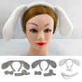 thumbnail image 2 of Dog Ear Hairband with Bow Tail, Animal Costume Headband Set for Women, Party Cosplay Accessories (2 Pcs), 2 of 5
