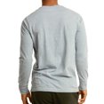 thumbnail image 2 of SLM Mens Cotton Thermal Tops Waffle Knit or Plain Henley Shirts -Medium-Basic Heather Gray, 2 of 2