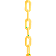 thumbnail image 5 of US Weight Chainboss 2" x 50' Yellow Plastic Safety Chain with SunShield UV Resistant Technology, 5 of 8