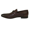 thumbnail image 4 of Men's GENIO Genuine Ostrich Embossed Leather Shoes Turkey 120332831 Cognac, 4 of 8