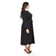 thumbnail image 2 of Vestido Midi de Terciopelo Roman Fashion Negro Talla 42, 2 of 6