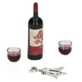 thumbnail image 1 of Juego de vino tinto para casa de muñecas, simulación de botellas de vino tinto a escala 1/12, abridor de botellas de vino tinto, minidecoración para casa de muñecas., 1 of 14