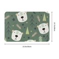 thumbnail image 3 of XMXT Non-Slip Polyester Bathroom Rugs Kitchen Door Mat, Cartoon Pine Bear Machine Washable Bath Mats Rug for Kitchen Shower Bathtub Decor, 15.7 x 23.6 inches, 3 of 9