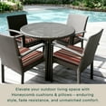 thumbnail image 3 of Stripe Brick Premium Dining Seat Cushion (2-Pack), 3 of 8