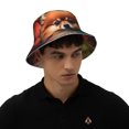thumbnail image 4 of Bingfone Colorful Leaf Chihuahua Bucket Hat for Men Women,Packable Reversible Printed Sun Hats,Fisherman Outdoor Travel Hiking Beach Caps, 4 of 7