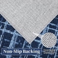 thumbnail image 7 of FairOnly 8'x10'Modern Machine Washable Non Slip Area Rug Intertwined Geometric Soft Low Pile Rug for Dining Room Bedroom Kitchen,Blue, 7 of 7