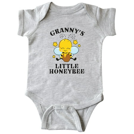 

Inktastic Cute Bee Granny s Little Honeybee with Stars Gift Baby Boy or Baby Girl Bodysuit