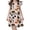 Khaki-F, variant on LRen Girls Halloween Dress, Kids Ghost Pumpkin Print Holiday Clothes, Soft Flutter Sleeve Halloween Dress for Kids Girls
