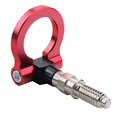 thumbnail image 1 of DEWHEL Aluminum Track Racing Front Rear Bumper Car Accessories Auto Trailer Ring Eye Towing Tow Hook Kit Red compatible with BMW 1 3 5 Series X5 X6 E36 E39 E46 E82 E90 E91 E92 E93 E70 E71 Mini Cooper, 1 of 4