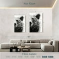 thumbnail image 3 of Elephant Stock Bear At Attention Wall Art - Vertical Multi Panel Canvas - Hallway Wall Decor - Animal Multi Panel - Gray And Black Decor By Brandon Wong - 42" x 65", 3 of 4