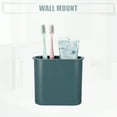 thumbnail image 4 of Unique Bargains Wall Mount Toothbrush Holder Stand for Bathroom Dark Blue Self Adhesive Tooth Brush Holder, 4 of 7