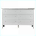 thumbnail image 6 of Dressers, Modern Silver Champagne Spacious Dresser | 36"H x 59"W x 16"D | Champagne | Particle Board, 6 of 6