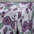 thumbnail image 4 of Flower Dog Crate Cover, Continuous and Funky Floral Pattern with Leaves in Violet Tones, Easy to Use Pet Kennel Cover Small Dogs Puppies Kittens, 7 Sizes, Pastel Purple and Multicolor, by Ambesonne, 4 of 6