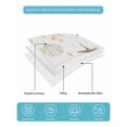 thumbnail image 5 of Quilts Twin Size Bedding Set, Orange Coastal Lightweight Quilted Comforter, Summer Eucalyptus Leaves Beach Ocean Starfish Soft Bedspread Coverlet with Pillow Covers for All Season, 68" x 86", 5 of 7