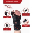 thumbnail image 4 of Hurmoya Wrist Brace with Thumb Spica for Carpal Tunnel & Tendonitis, Right Hand (Large), 4 of 10