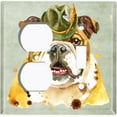 thumbnail image 4 of Metal Light Switch Plate Cover Cute English Bulldog Green Fedora Outfit DOG013, 4 of 13