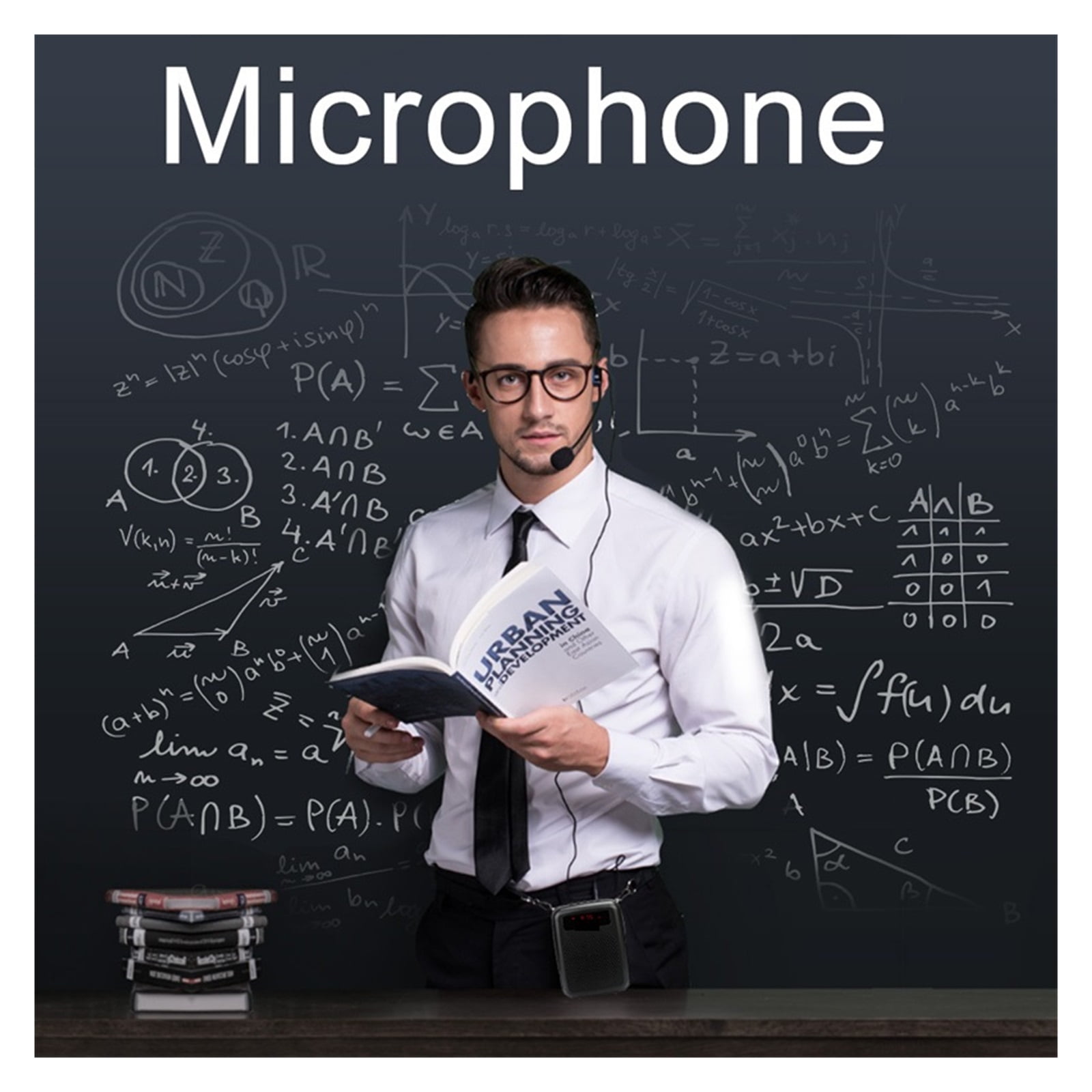 Megaphone Portable Voice Amplifier Microphone Speaker 12W FM Recording Mp3 Player FM Radio Tour Guide Teaching ,Powerful&Original Sound