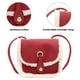 thumbnail image 3 of Bolso de peluche Bolso bandolera infantil de moda mini bolso de hombro para niña rojo, 3 of 6