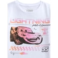 thumbnail image 6 of Cars Girls Lightning McQueen Graphic T-Shirt with Short Sleeves, Sizes 4-16, 6 of 7