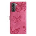 thumbnail image 2 of Compatible with Samsung Galaxy S21 5G Embossed Butterfly Case with Wallet and Kickstand Cover, 2 of 5