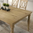 thumbnail image 4 of Roundhill Furniture Verta Solid Wood Leg Dining Table with Oak Veneer Top and Turned Legs, 4 of 8